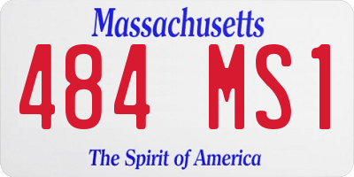 MA license plate 484MS1