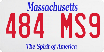 MA license plate 484MS9