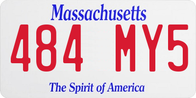 MA license plate 484MY5