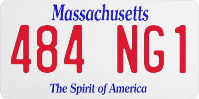 MA license plate 484NG1