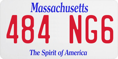 MA license plate 484NG6