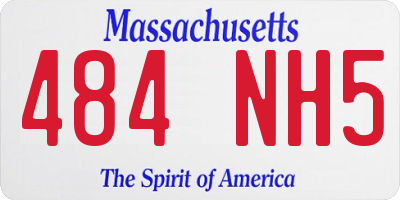 MA license plate 484NH5