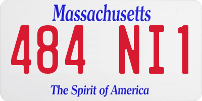 MA license plate 484NI1