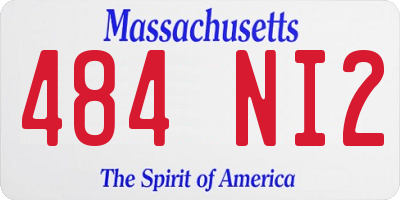 MA license plate 484NI2
