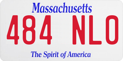 MA license plate 484NL0
