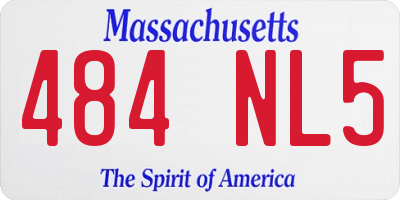 MA license plate 484NL5