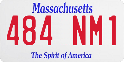 MA license plate 484NM1