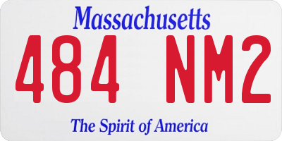 MA license plate 484NM2