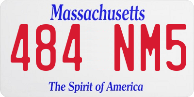 MA license plate 484NM5