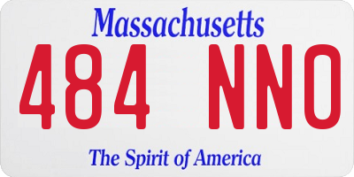 MA license plate 484NN0