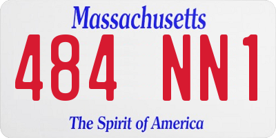 MA license plate 484NN1