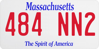 MA license plate 484NN2