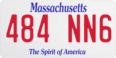 MA license plate 484NN6