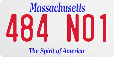 MA license plate 484NO1