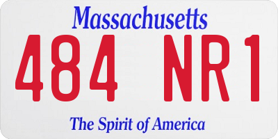 MA license plate 484NR1