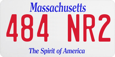 MA license plate 484NR2