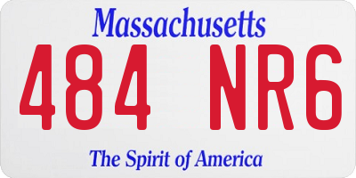 MA license plate 484NR6
