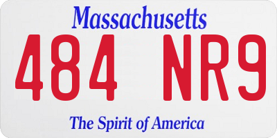 MA license plate 484NR9