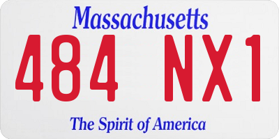 MA license plate 484NX1
