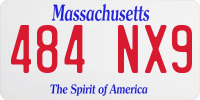 MA license plate 484NX9