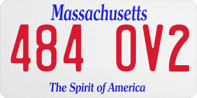 MA license plate 484OV2