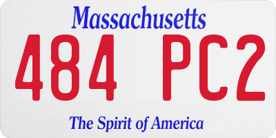 MA license plate 484PC2