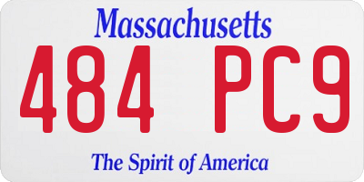 MA license plate 484PC9