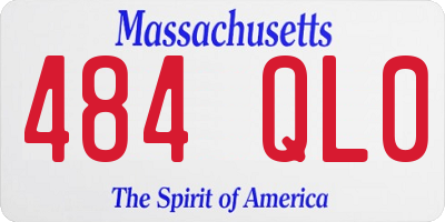 MA license plate 484QL0