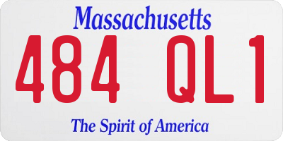 MA license plate 484QL1
