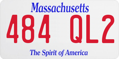 MA license plate 484QL2