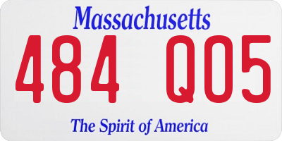 MA license plate 484QO5