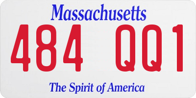 MA license plate 484QQ1