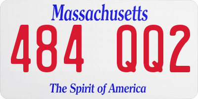 MA license plate 484QQ2