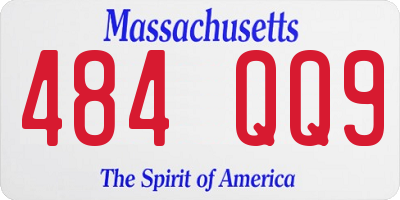 MA license plate 484QQ9