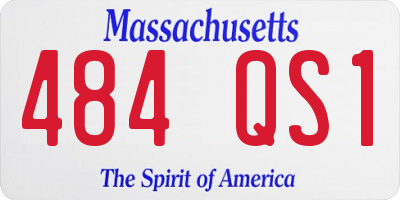 MA license plate 484QS1