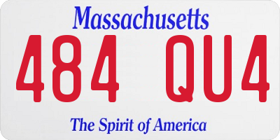 MA license plate 484QU4