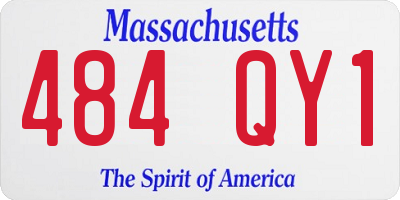MA license plate 484QY1