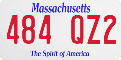 MA license plate 484QZ2