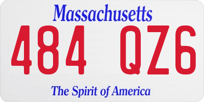 MA license plate 484QZ6