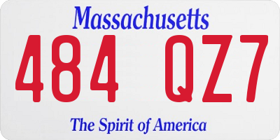 MA license plate 484QZ7