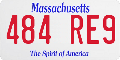 MA license plate 484RE9