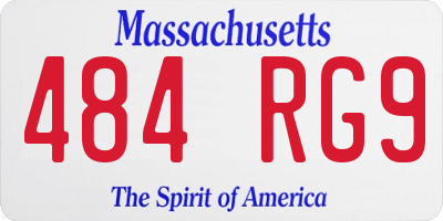 MA license plate 484RG9