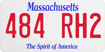MA license plate 484RH2