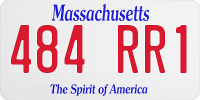 MA license plate 484RR1