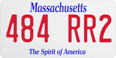 MA license plate 484RR2