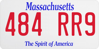 MA license plate 484RR9