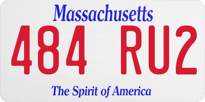 MA license plate 484RU2