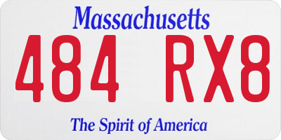MA license plate 484RX8