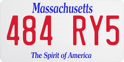 MA license plate 484RY5