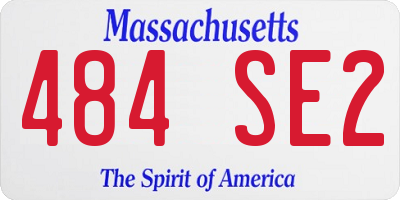 MA license plate 484SE2